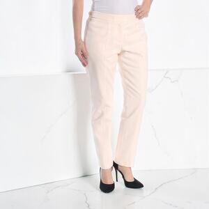 Calvin Klein Women's Straight Leg Trousers Blush Blossom Sz 14
